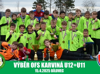 Výběry OFS Karviná U12 a U11 vyhrály meziokresní soutěž